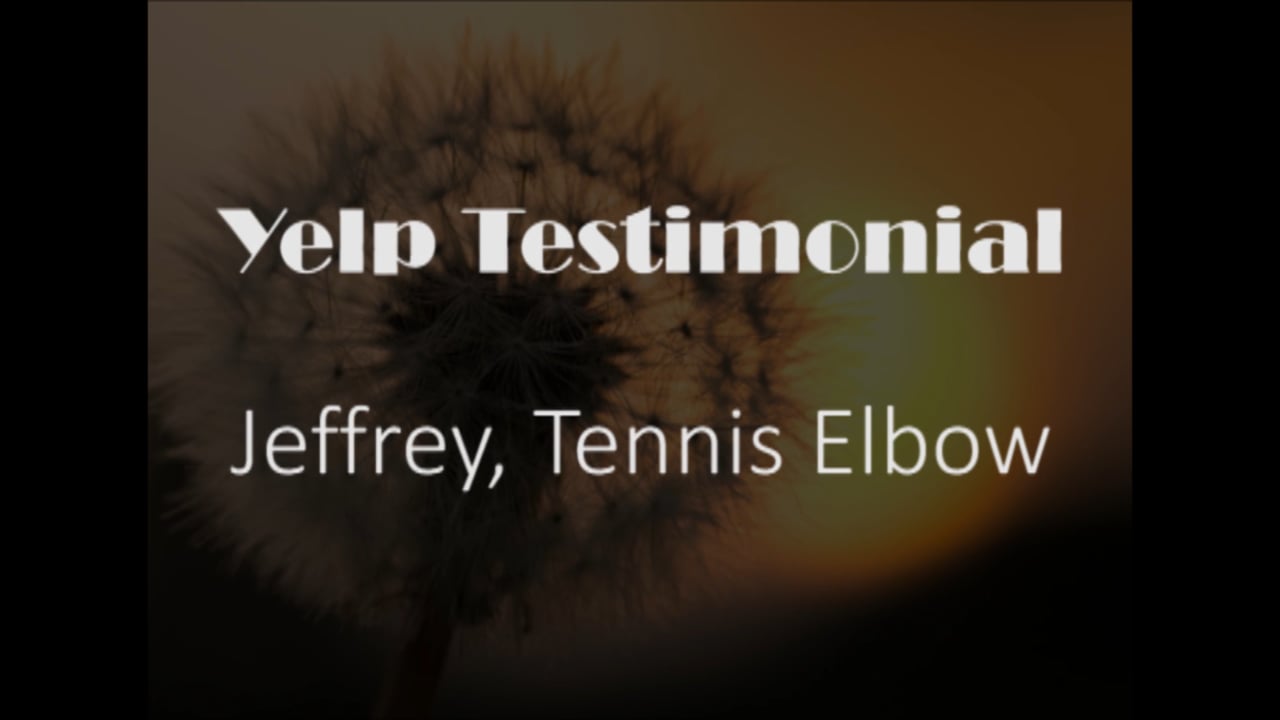 Jeffrey yelp Testimonial for Pain Relief