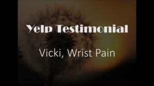 Vicki yelp Testimonial for Pain Relief